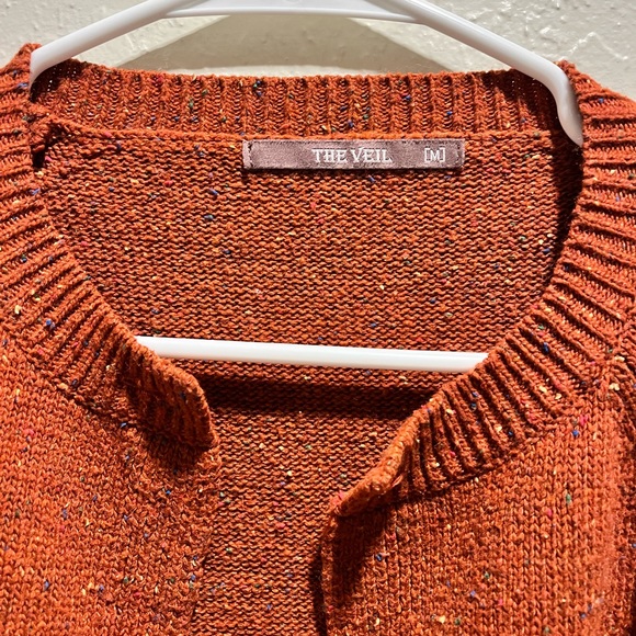 The Veil Orange Cardigan Size M - Picture 4 of 13